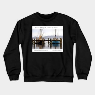 Yachts at Margate Marina - Tasmania Crewneck Sweatshirt